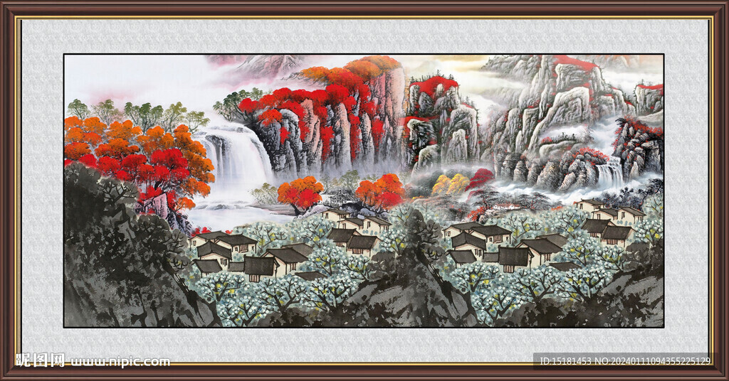 中国画山水 