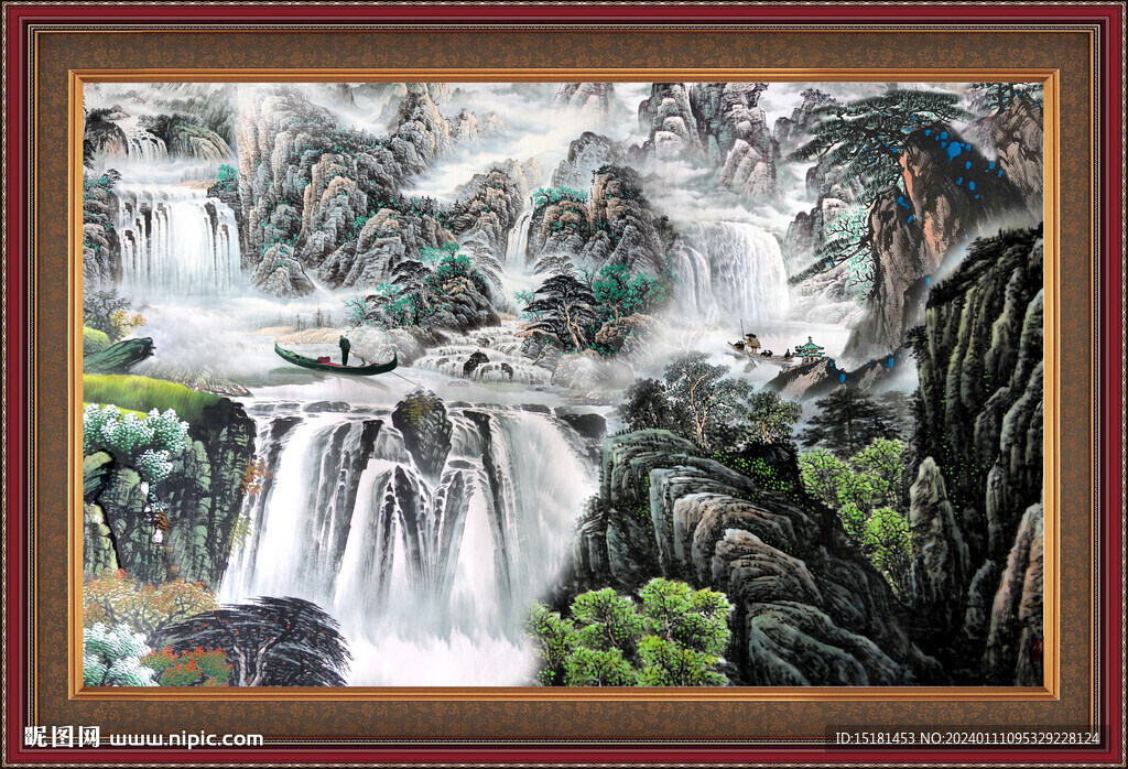 中国画山水 