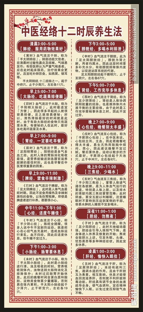 中医养生知识展架