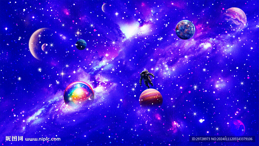 梦幻宇宙星空软膜图