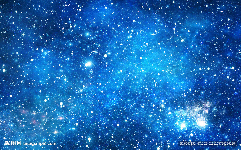 蓝色宇宙星空背景