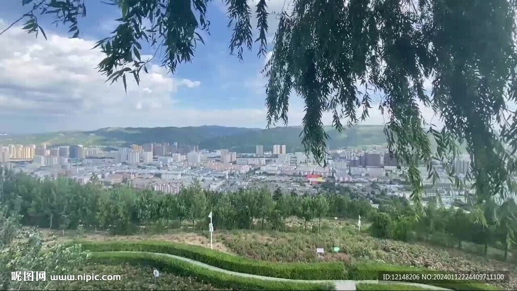 航拍甘肃省兰州市风光