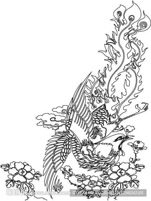 矢量龙凤图