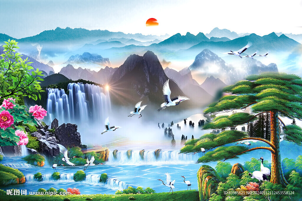 客厅山水画
