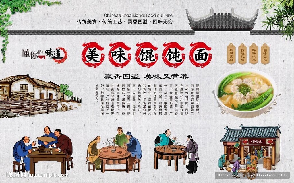 馄饨面