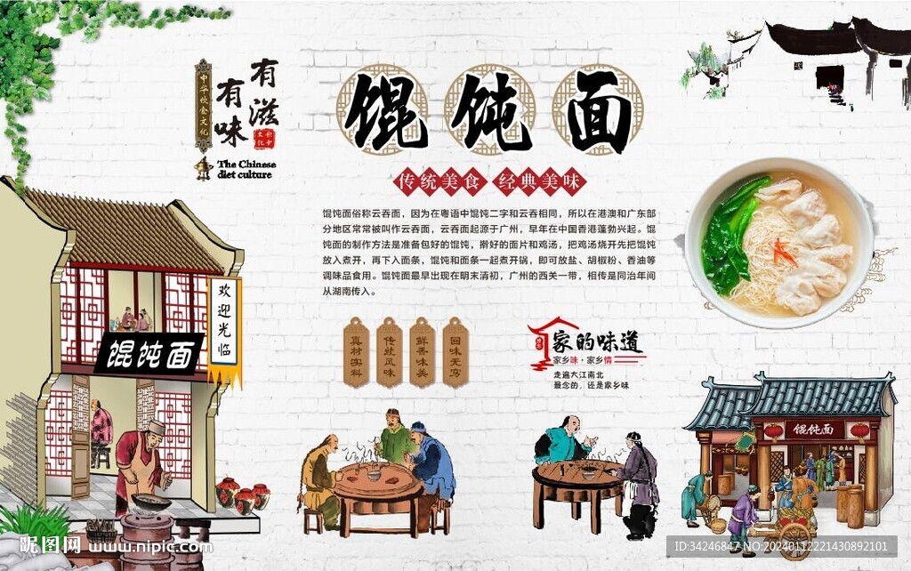 馄饨面