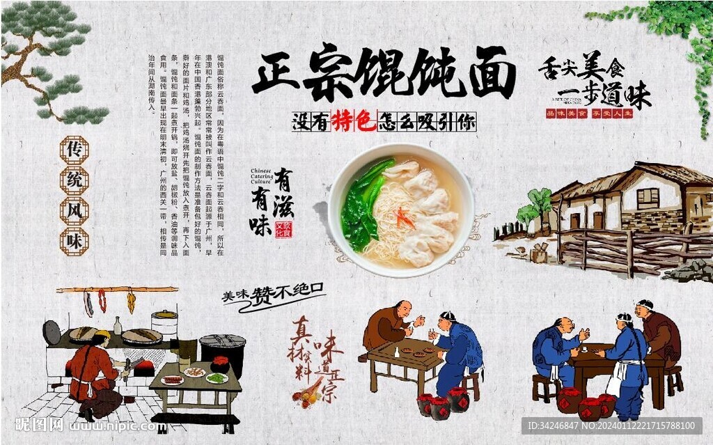 馄饨面
