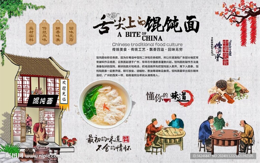 馄饨面