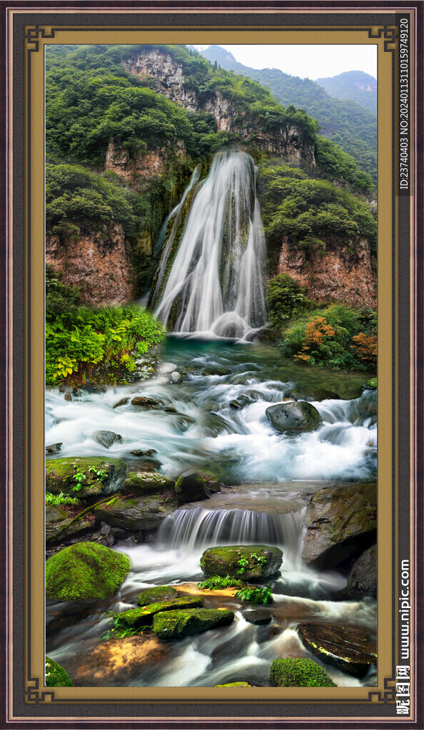 装饰山水画 