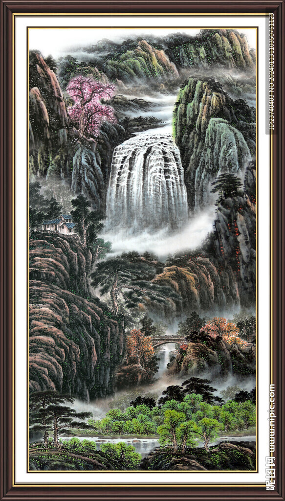 装饰山水画