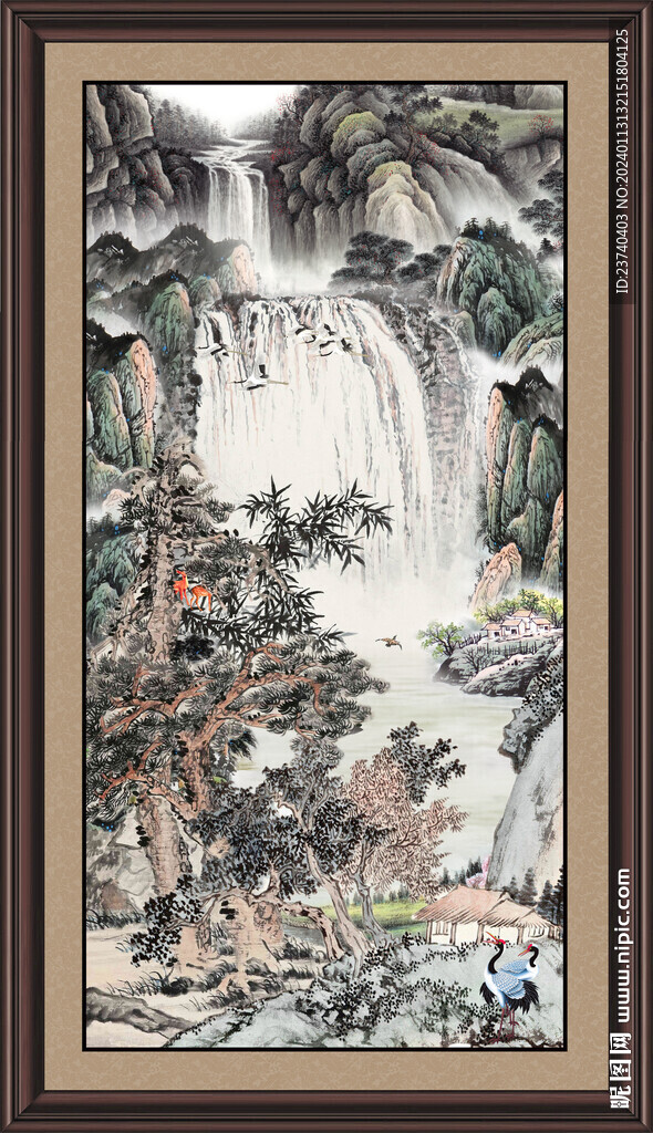 风景山水画 