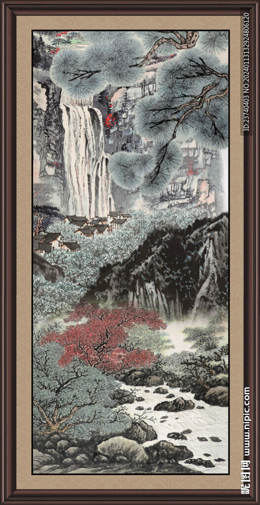 风景山水画 