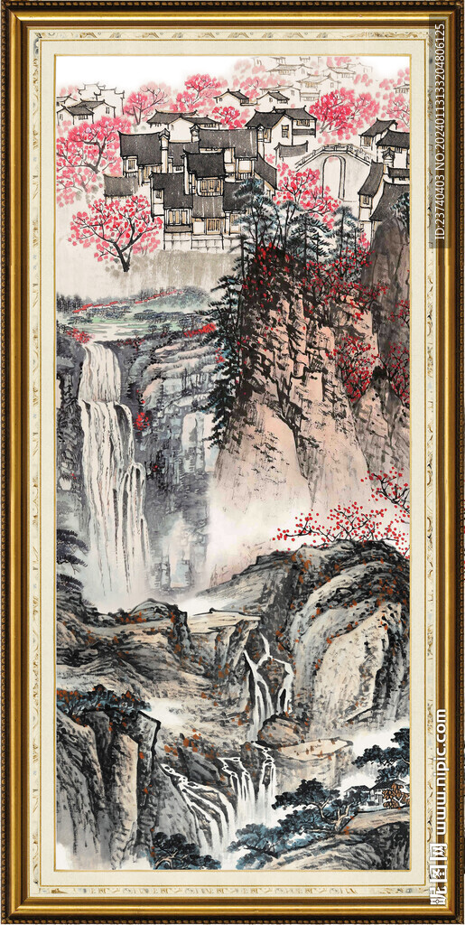 风景山水画 