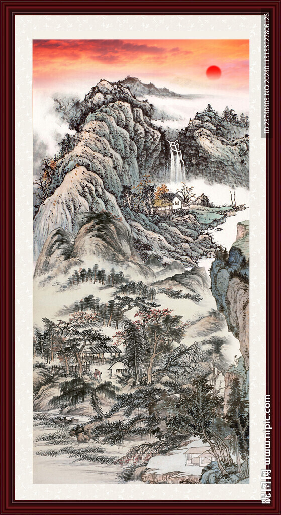 风景山水画 