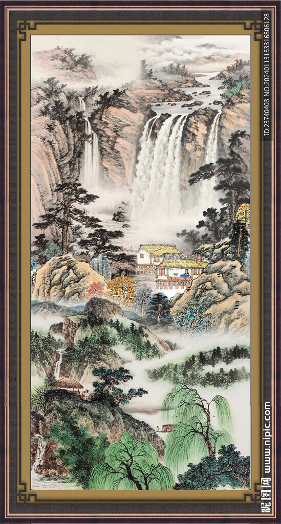 风景山水画 