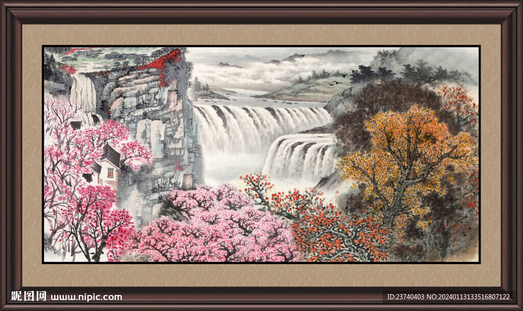风景山水画 