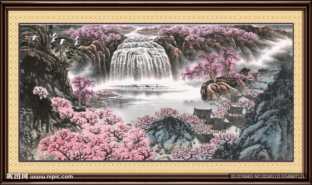 风景山水画 