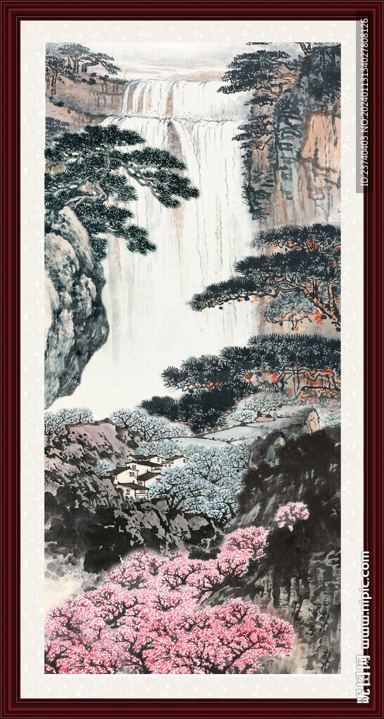 巨幅山水画 