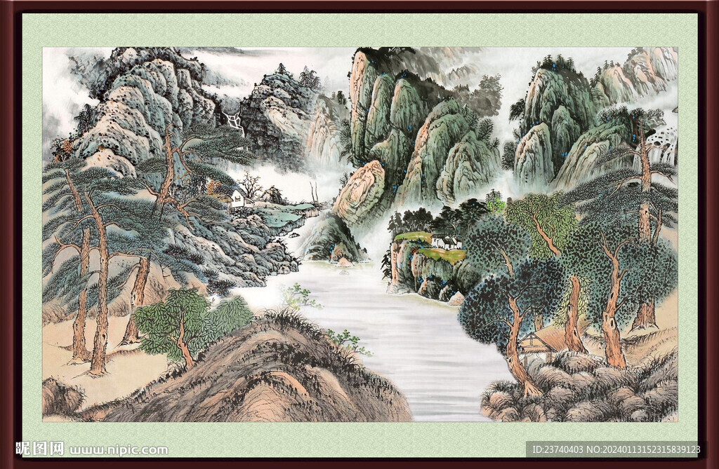 巨幅山水画 