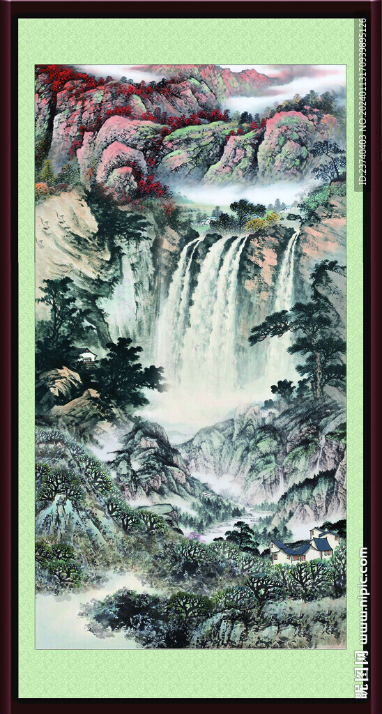 中堂画山水 