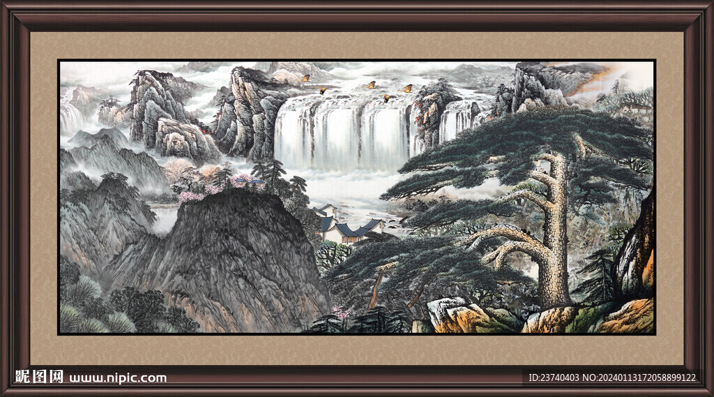 办公室山水画 