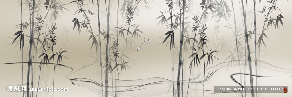 水墨竹子