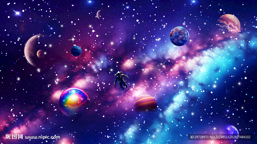 梦幻宇宙星空软膜