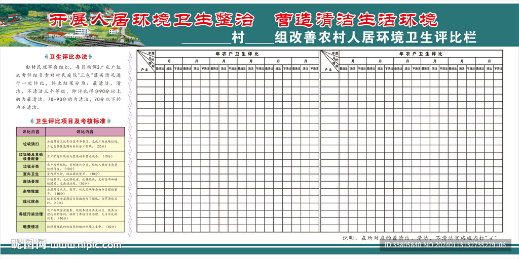 环境卫生评比