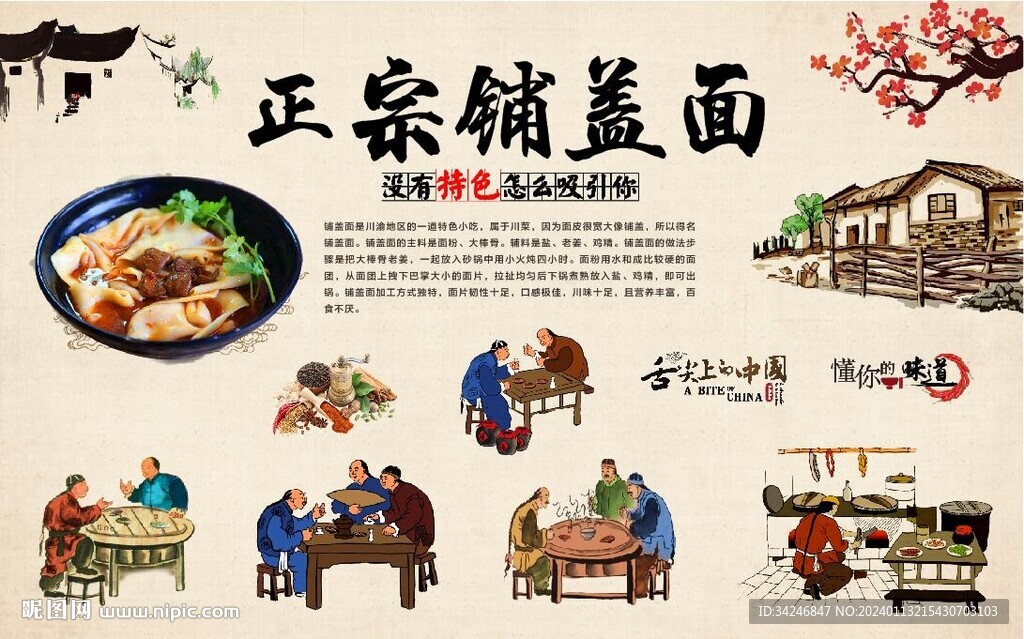 铺盖面