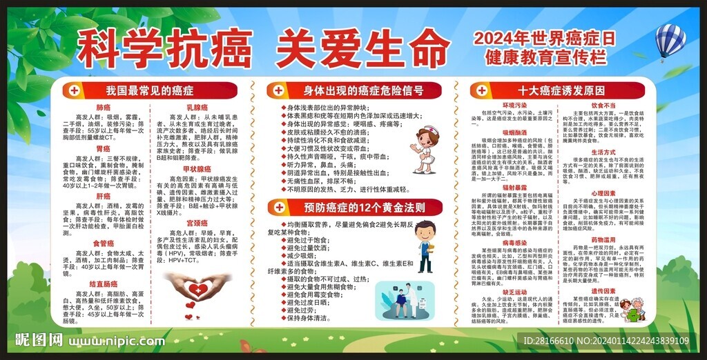 世界癌症日宣传栏