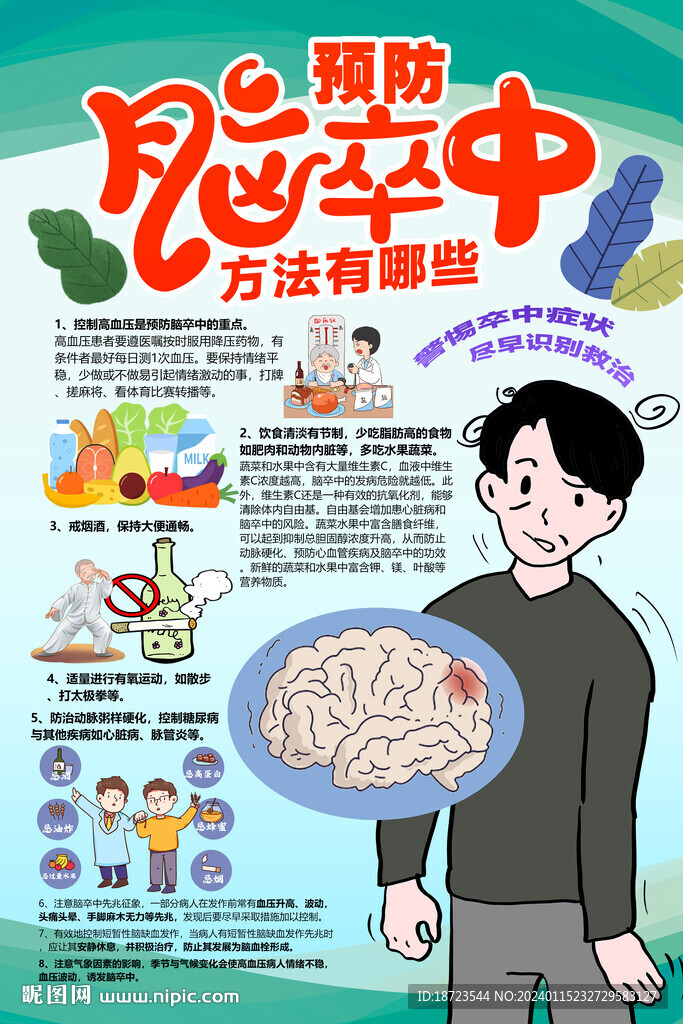 预防脑卒中方法有哪些