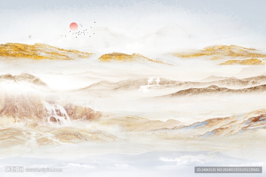 中式山水画