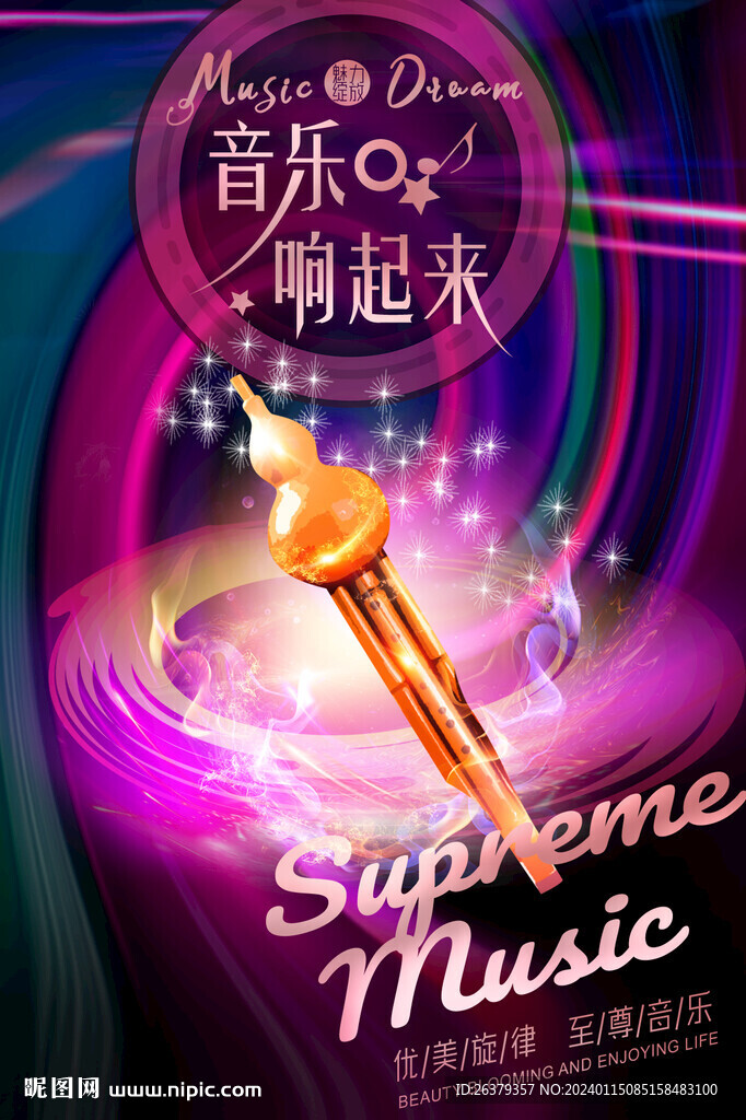  葫芦丝海报