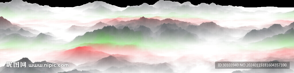 水墨山水画图