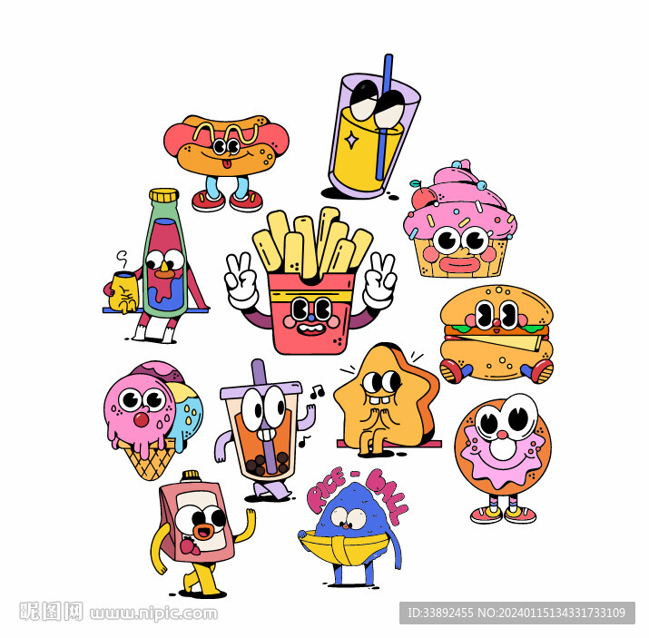 零食贴纸