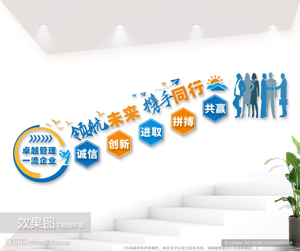 企业励志楼梯文化墙图片