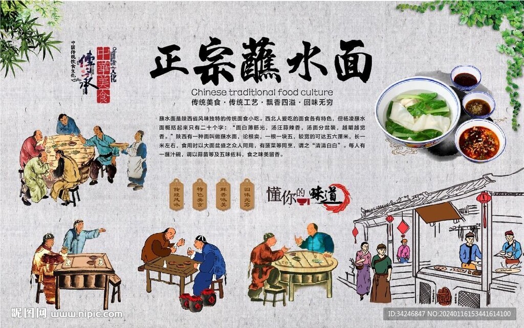 蘸水面