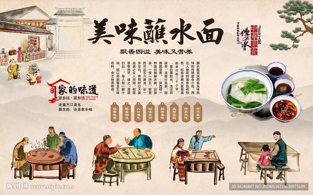 蘸水面