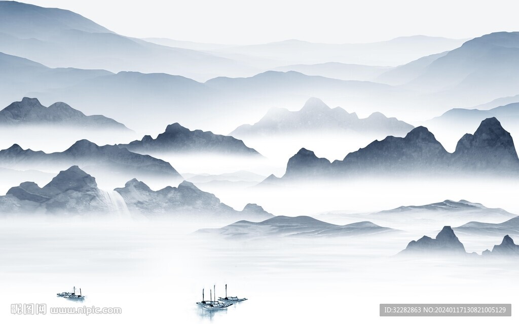 大气 最新传山水画 TiF分层
