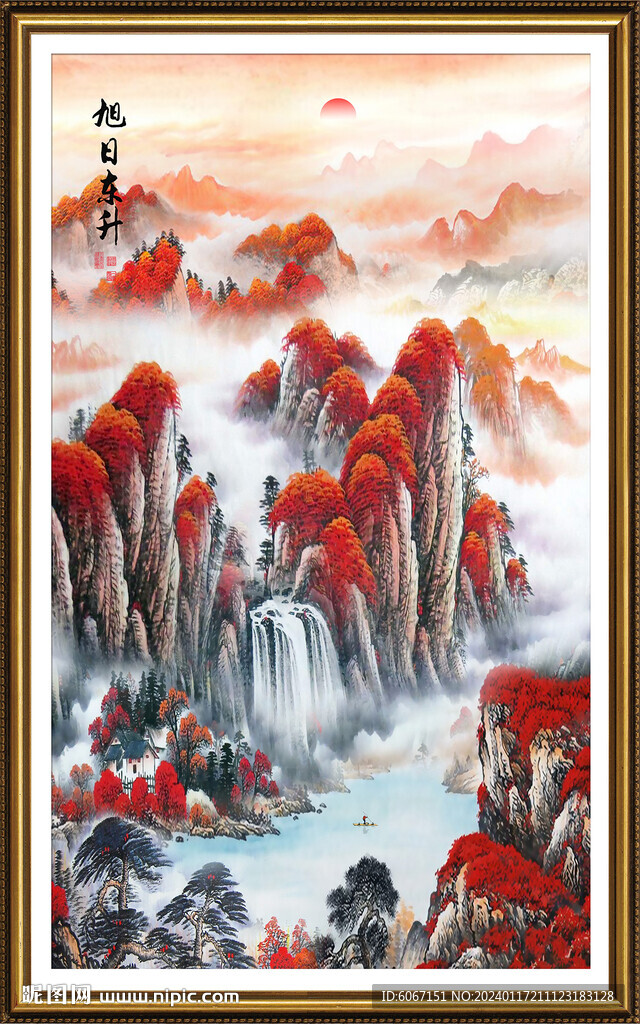 鸿运当头国画