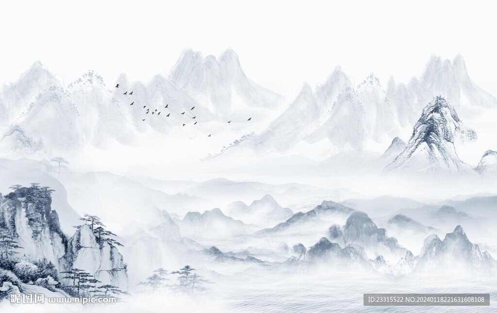 新中式背景墙