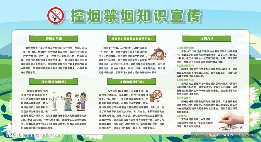 控烟禁烟健康教育宣传栏