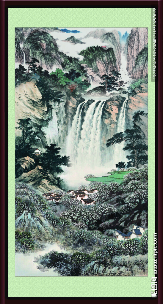 客厅山水画 