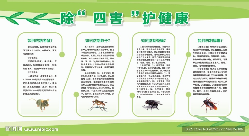 除四害健康教育宣传栏