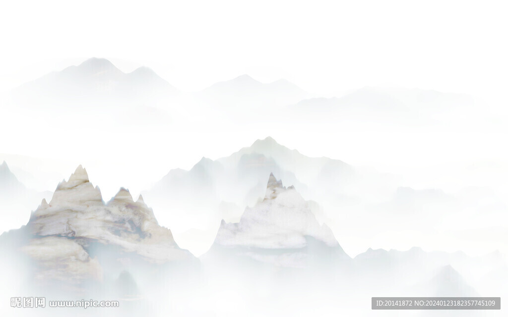 新中式石纹山水背景