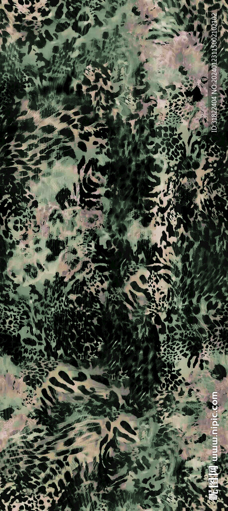 扎染豹纹
