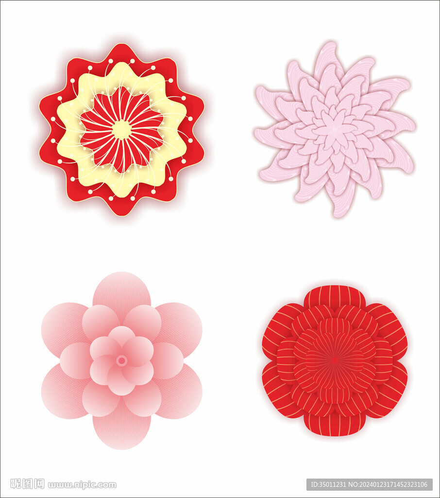 花朵设计渐变色