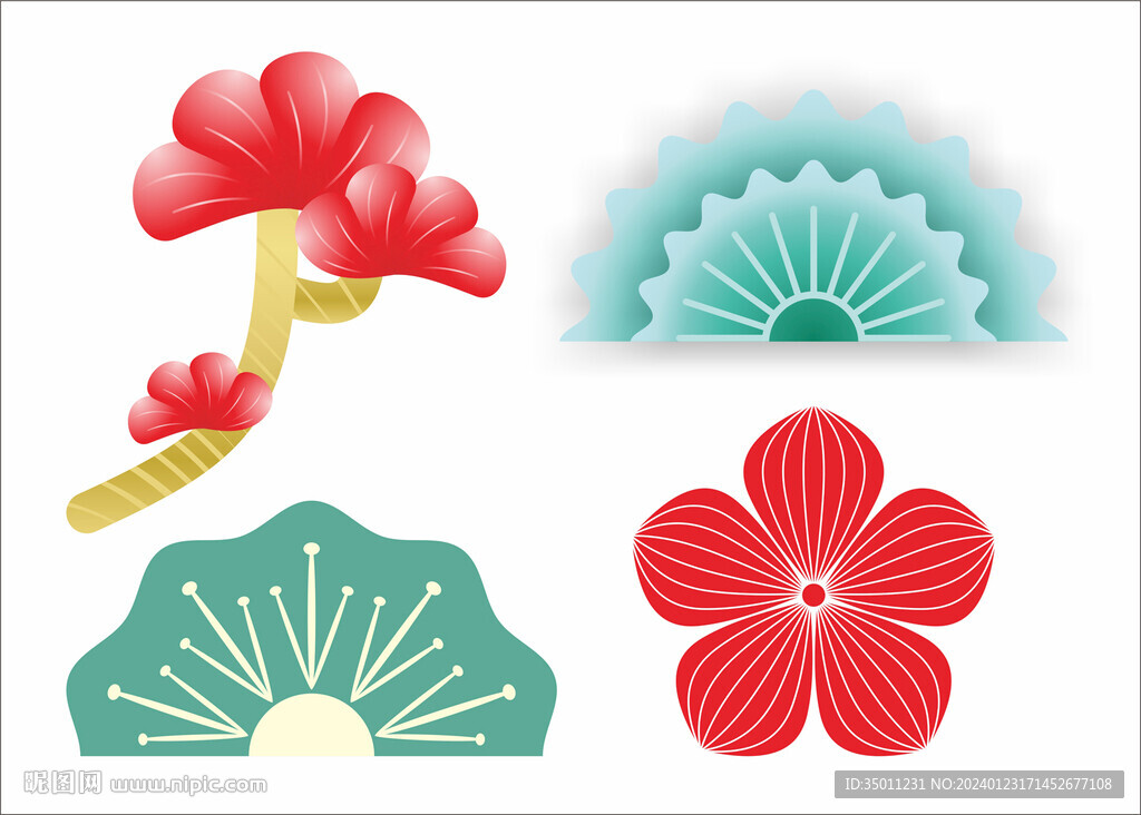 花朵绿叶