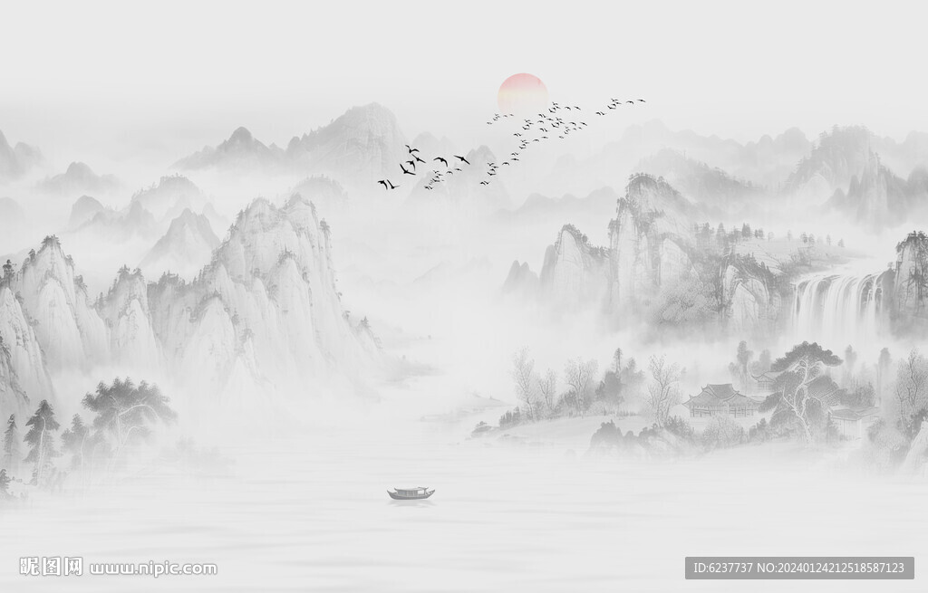 新中式水墨画