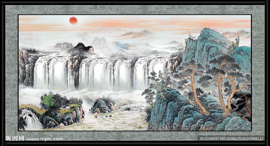 中国风山水